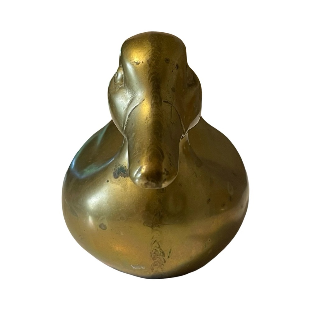 ✨ Vintage Heavy Brass Duck Figurine – 10” Long 🦆 - Picture 4 of 8